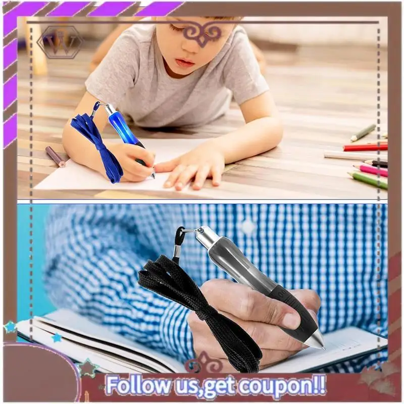 ล่าสุด Big FAT ปากกา 8 สีดํา + 8 ปากกาสีฟ้าเอดส์การเขียน Carpal อุโมงค์ขนาดใหญ่กว้าง Grip ปากกาปากกาลูกลื่นแบบพับเก็บได้