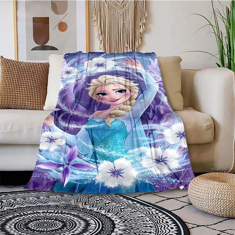 Disney Frozen Blanket Travel Picnic Blanket Children's Adult Household Blankets Gift