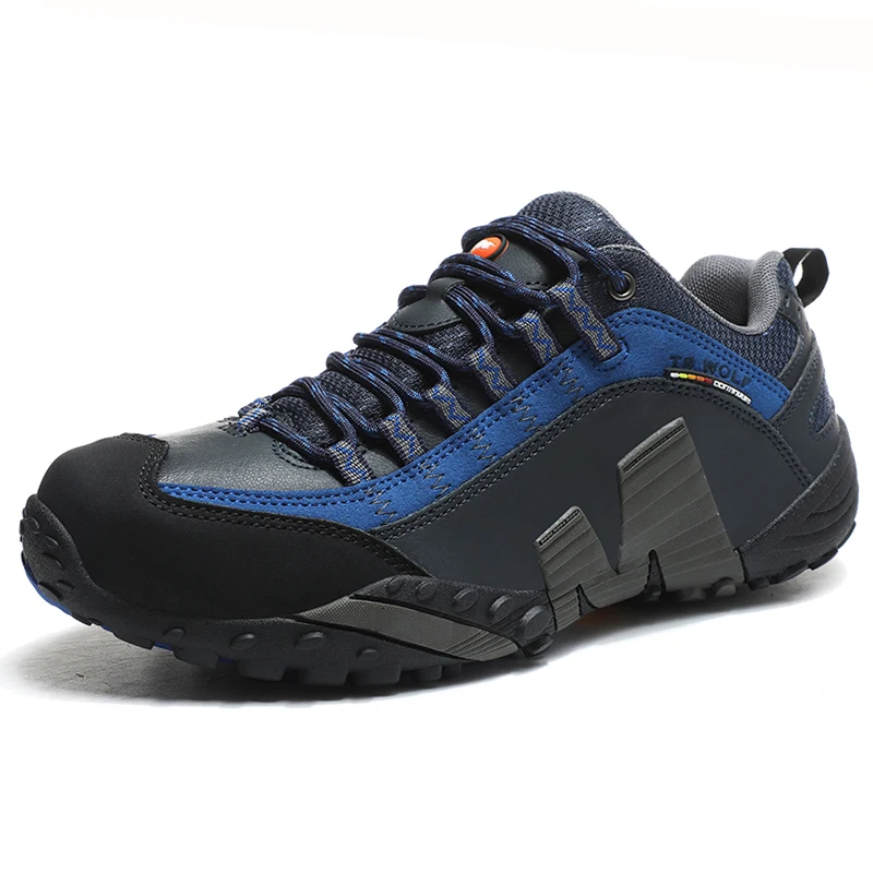 

Genuine Leather Hiking Shoes Men Waterproof Outdoor Couple Trekking Shoes Non Slip Climbing Sports Shoes Men Sneakers