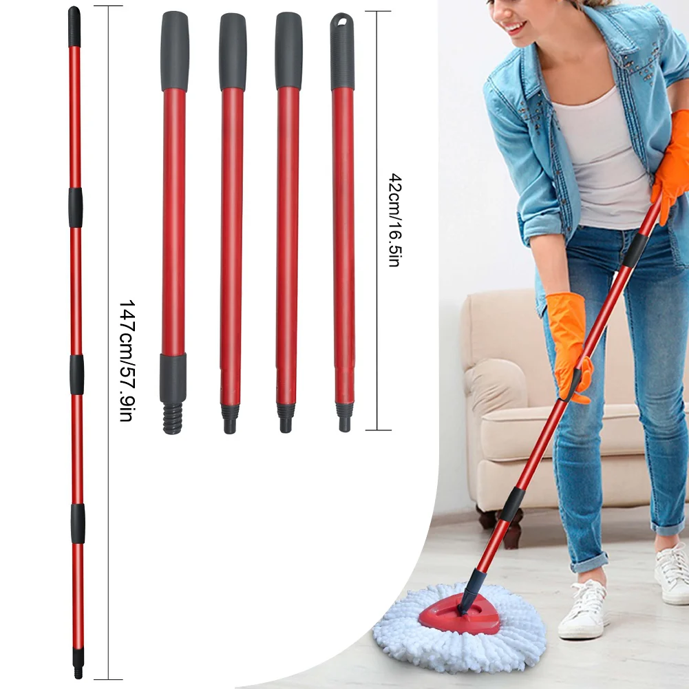 Spin Mop Replacement Handle for Vileda/O-cedar Daily Dust Mops Pole Floor Cleaning Spin Mop Replace for Refills and Brooms
