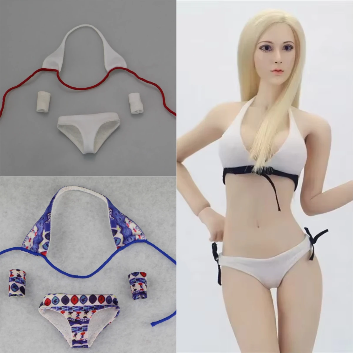 

In Stock 1/6 Scale Female Bikini Underwear Bra Briefs Set Multiple Colors Lingerie Doll Model for 12'' Action Figure PH TBL Body