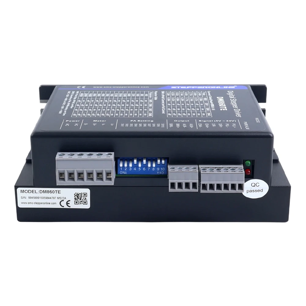 

STEPPERONLINE Stepper Driver DM860TE 2.4-7.2A 20-80VAC or 30-100VDC for Nema 34 Stepper Motor