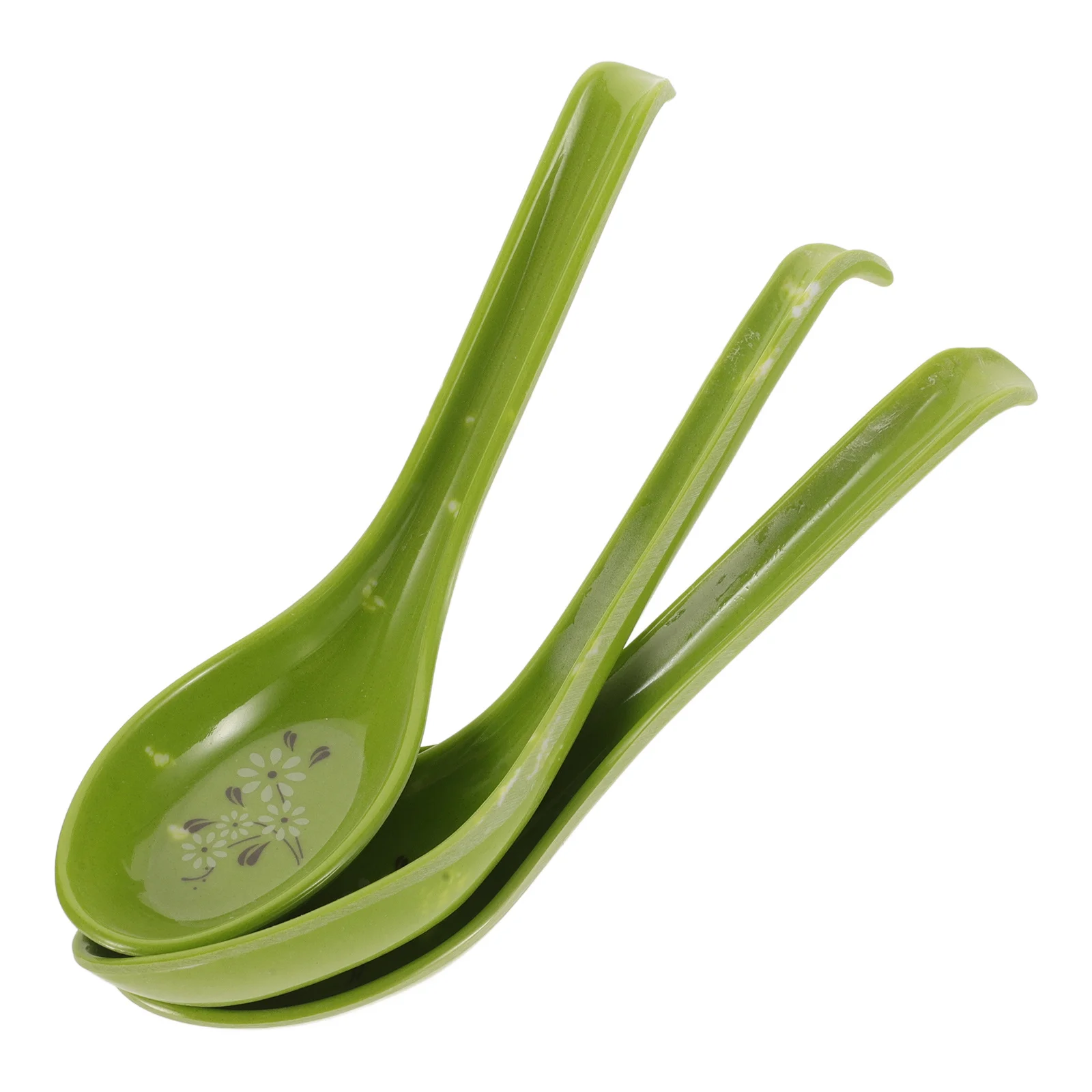 

3Pcs Eco Friendly Hook Spoons Imitation Ceramic Long Handle Soup Spoon Porridge Stirring Cooking Utensils Hook Spoons