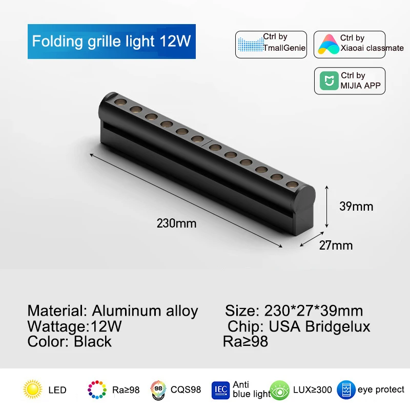 

Ultra Thin Magnetic Track Light Folding Grille Light LED Modern Minimalist Light Intelligent Application Control Spotlight DC24V