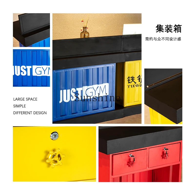 Retro schmiedeeiserne Rezeption Restaurant Willkommensbehälter kreative Bar