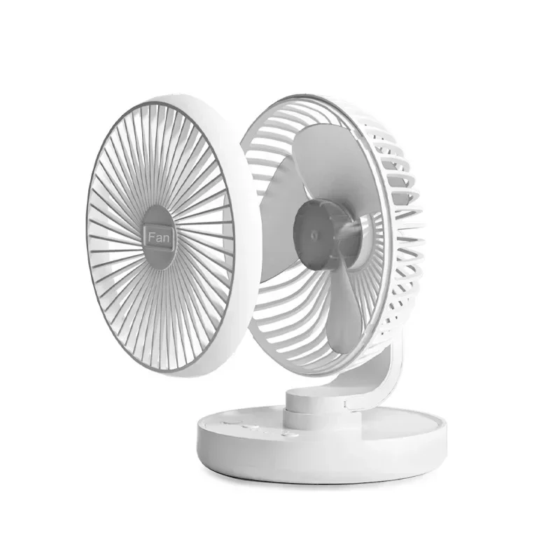 3000mAh battery capacity with night light shaking head fan TYPE-C adjustable desktop fan