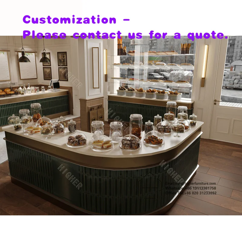 

custom.Hot Sale Bakery Shop Furniture Bakery Display Cabinet Shelf Cake Display Showcase Bread Bakery Display Racks