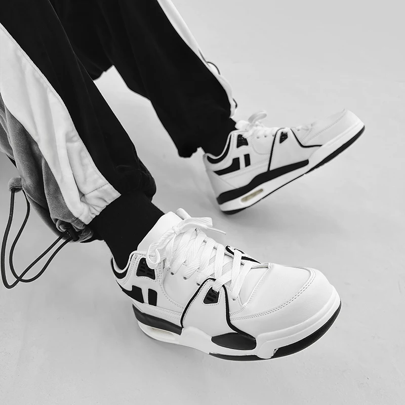 الرجال جديد وسادة هوائية أحذية رسمية في الهواء الطلق المضادة للانزلاق ومقاومة للاهتراء أحذية رياضية غير رسمية للرجال/النساء سميكة سوليد حذاء أبيض