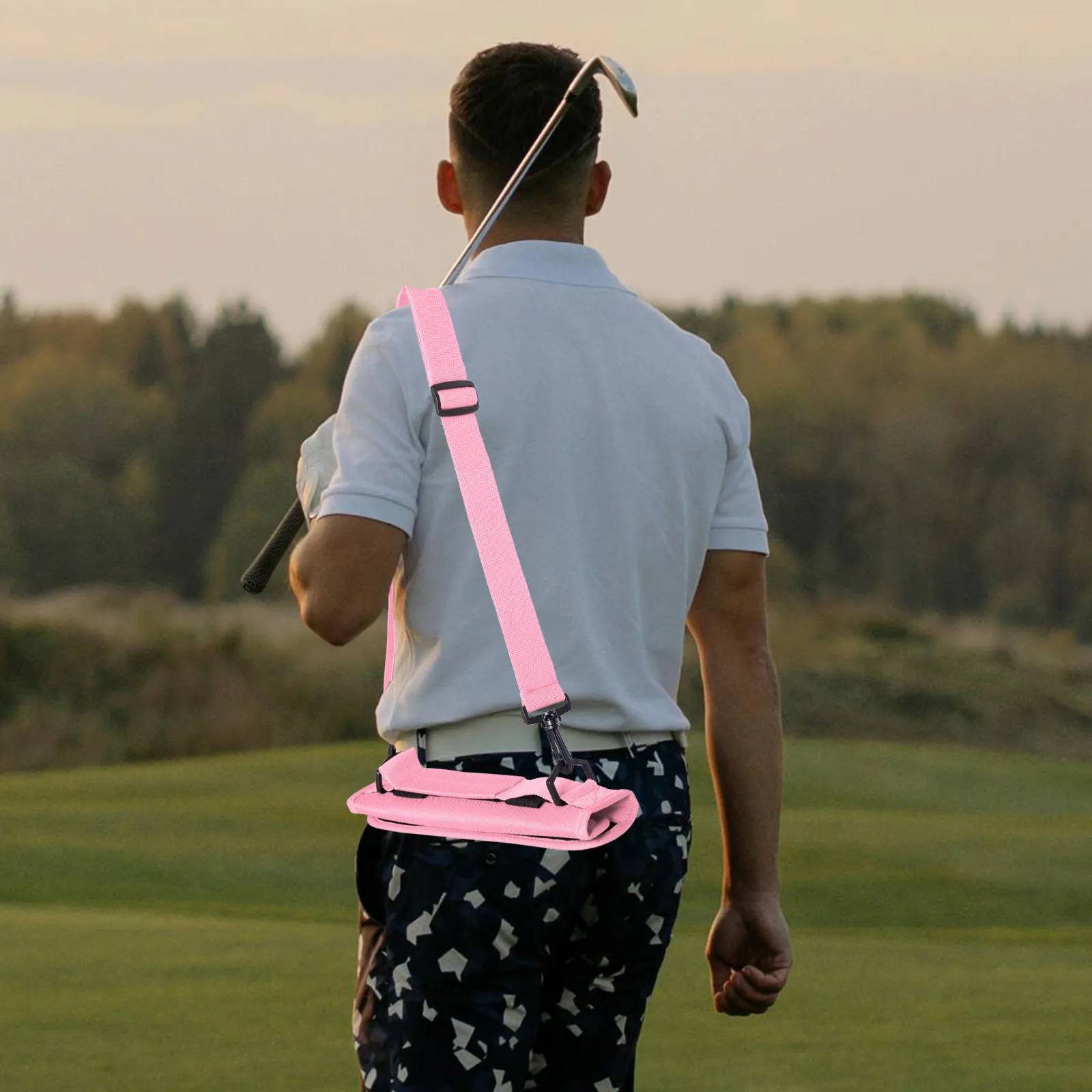 

Portable Golf Clubs Carry Bag Large Capacity Waterproof Foldable Adjustable Shoulder Strap for Driving Range Practice Travel