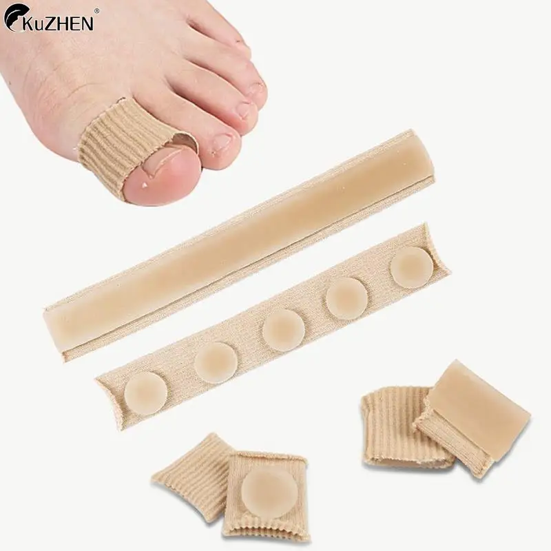 

Toe Protector Separator Applicator Pedicure Corn Callus Remover Hand Pain Relief Soft Silicone Tube Foot Care Bunion Corrector