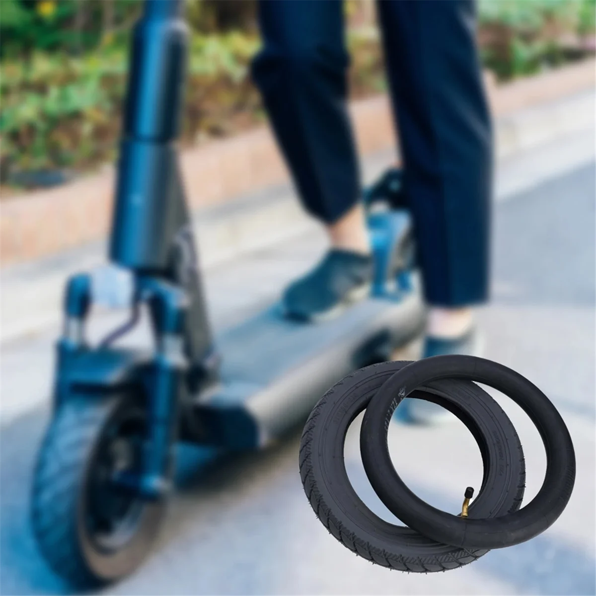 

12-Inch Inner Tube & Tire for Etwow Electric Scooter,Rubber Tyre Replacement Accessories, Fits 310X50-210 Wheel Size