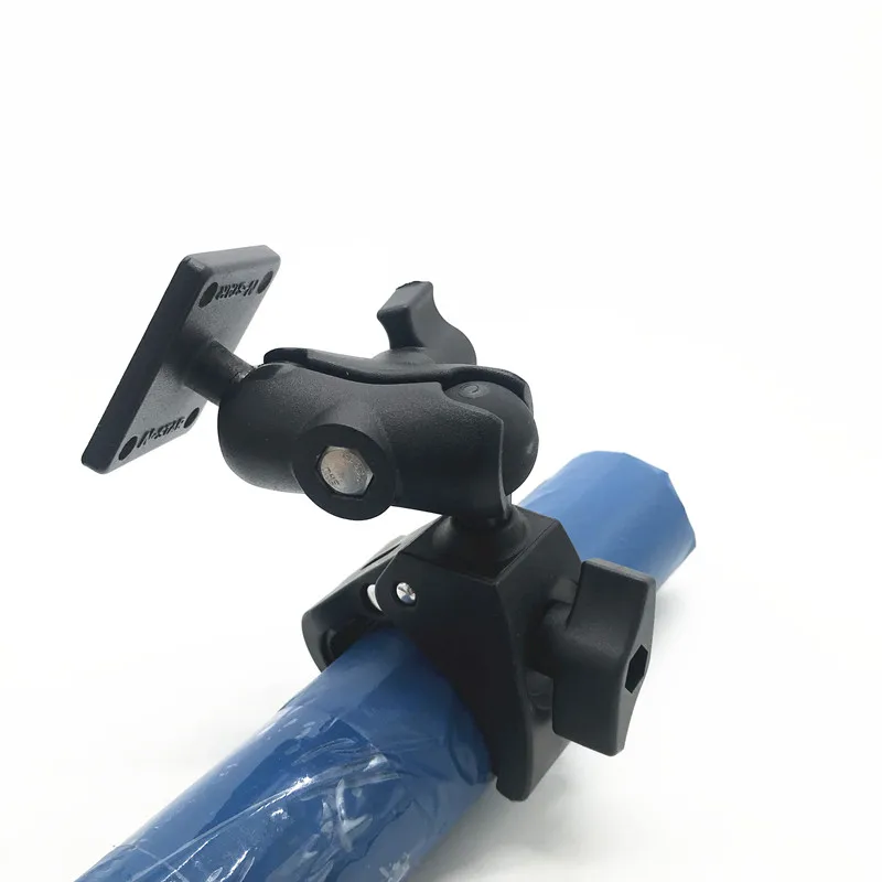 Para garmin tomtom gps ram alumínio duplo soquete braço 1 Polegada base de bola quadrado redondo diamante base montagem com amps buraco padrão