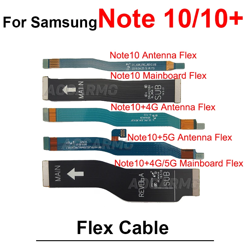 Placa base para Samsung Galaxy Note 10 Lite 20 Ultra Note10 + Plus, conexión de antena de señal Wi-Fi, Cable flexible LCD, pieza de repuesto