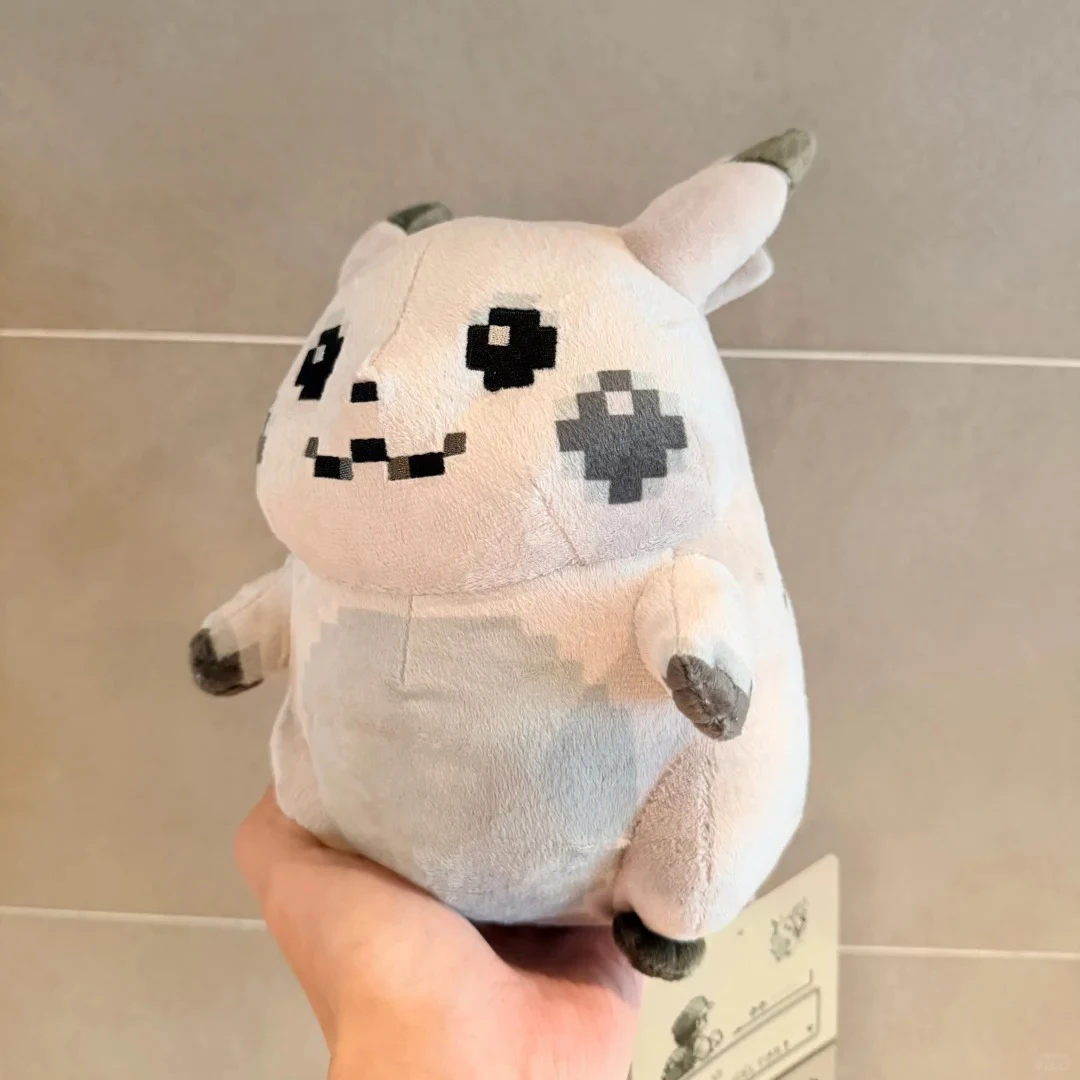 

Cute Pokemon Original Pikachu Plush Toy 30th Anniversary Cartoon Pixel Style Peluche Animal Stuffed Doll Gift