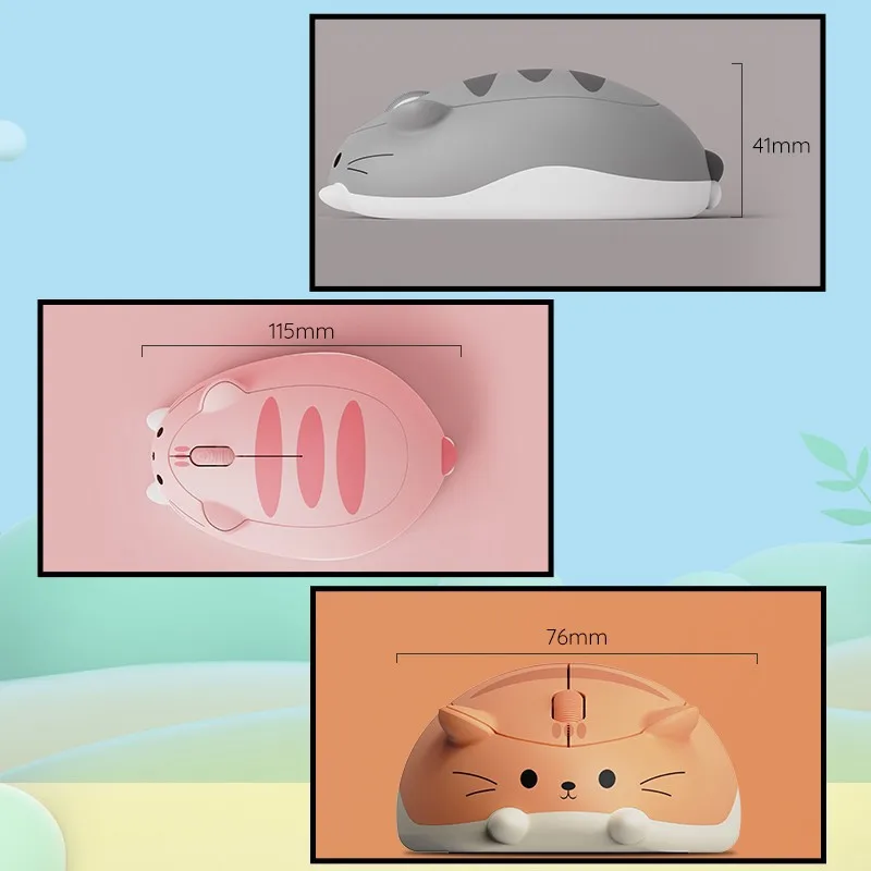 Akko Cat Theme Mouse 2.4GHz Wireless Mouse for PC Laptop Computer Plug and Play