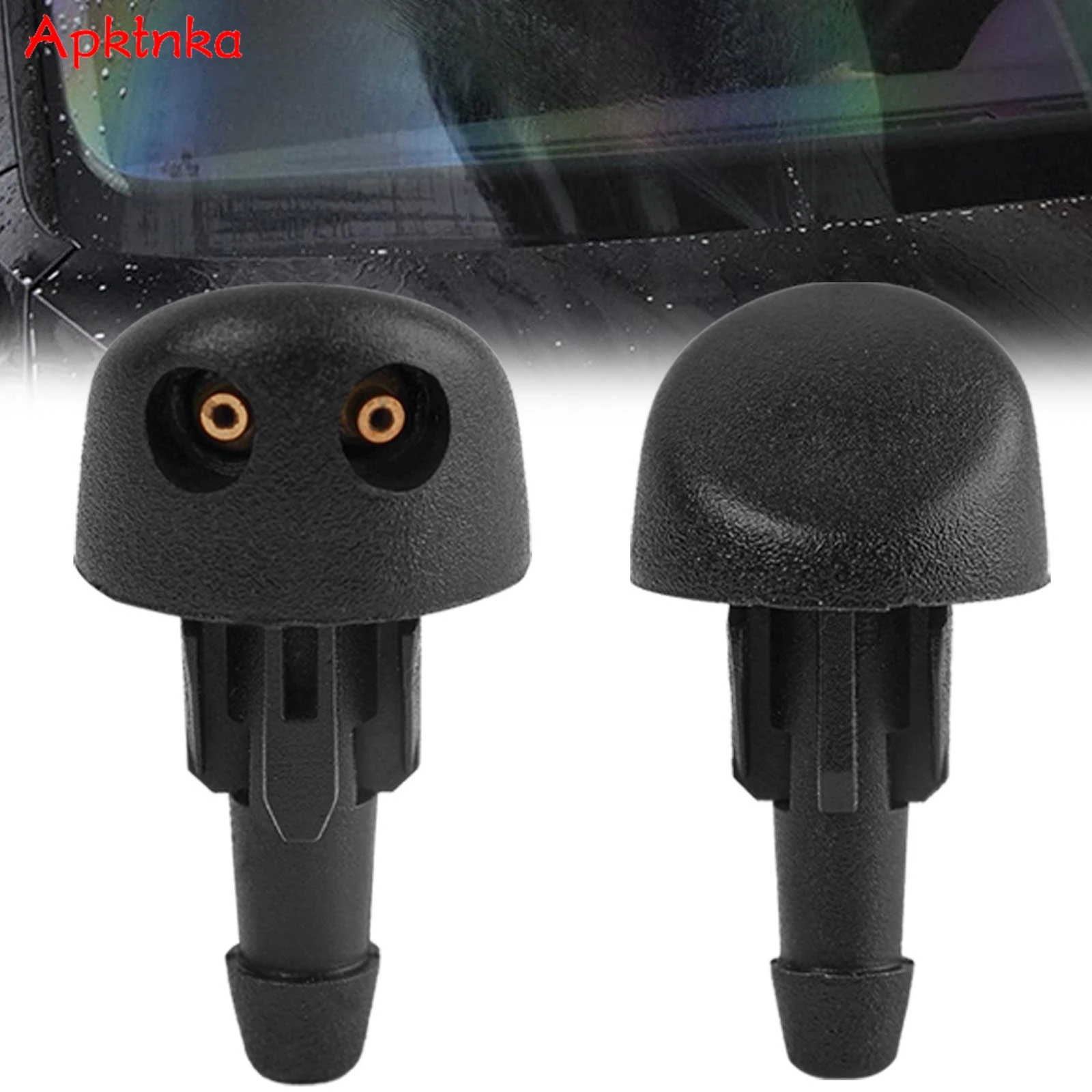 2Pcs Front Windscreen Wiper Washer Nozzle Jet Spray Water Cleaning For Renault Clio MK2 1998 1999 2000 2001 2002 2003 2004 2005