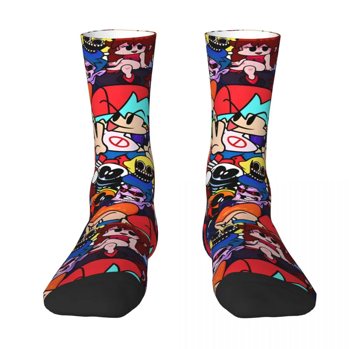 Friday Night Funkin Collage Socks Men Women Fashion Socks Novelty Spring Summer Autumn Winter Socks Gift