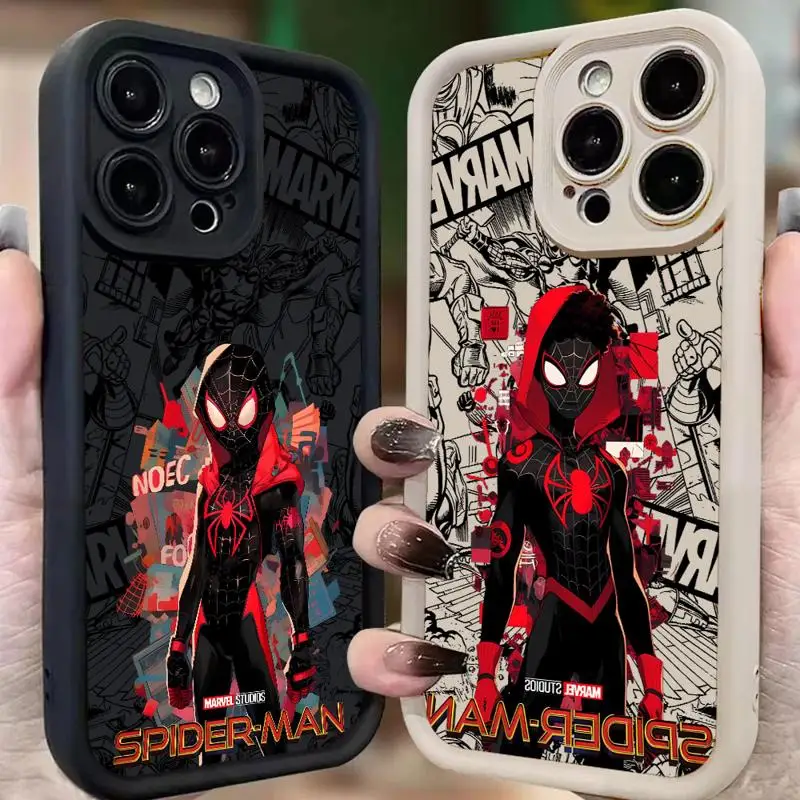 Spider Man Across The Verse phone case for Apple iPhone 16 15 pro max 13 12 11plus 14 16promax 11 tpu fundas waterproof casos