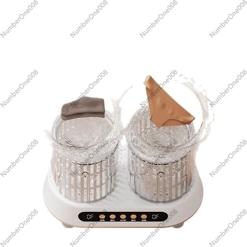 Portable Twin Tub Washing Machine 2L Electric Mini Washer For Underwear Travel Dorm