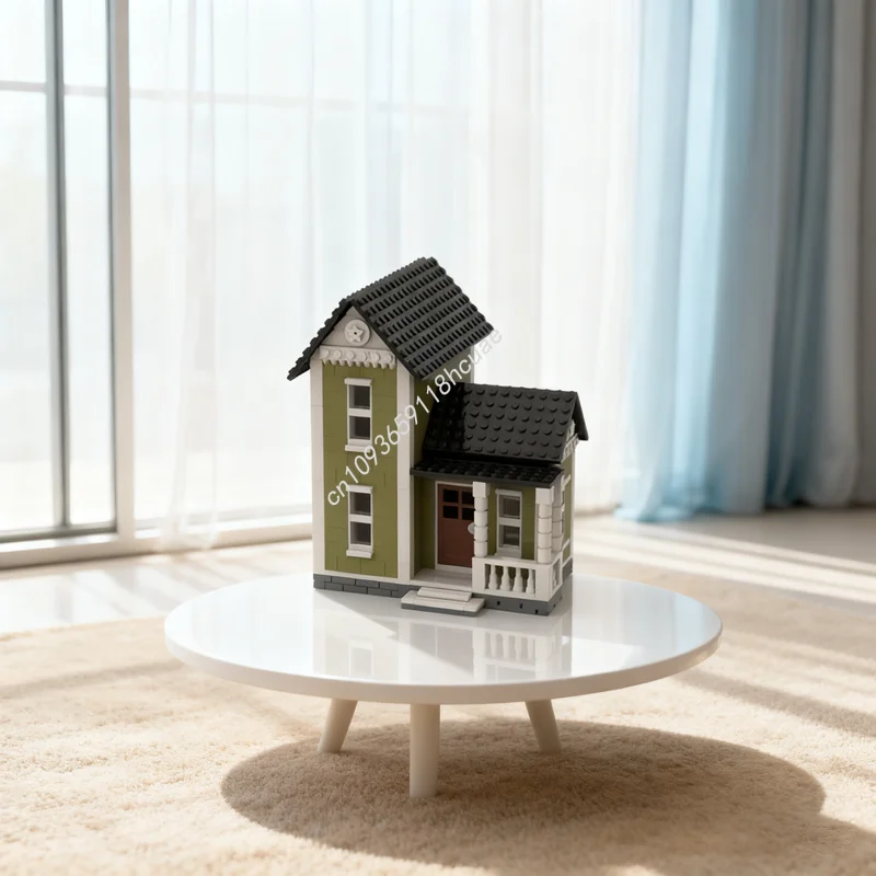 632 قطعة MOC الزيتون الأخضر البيت المدينة نموذج اللبنات العمارة تجميع اللعب فكرة التعليم هدية الكريسماس عيد ميلاد #1