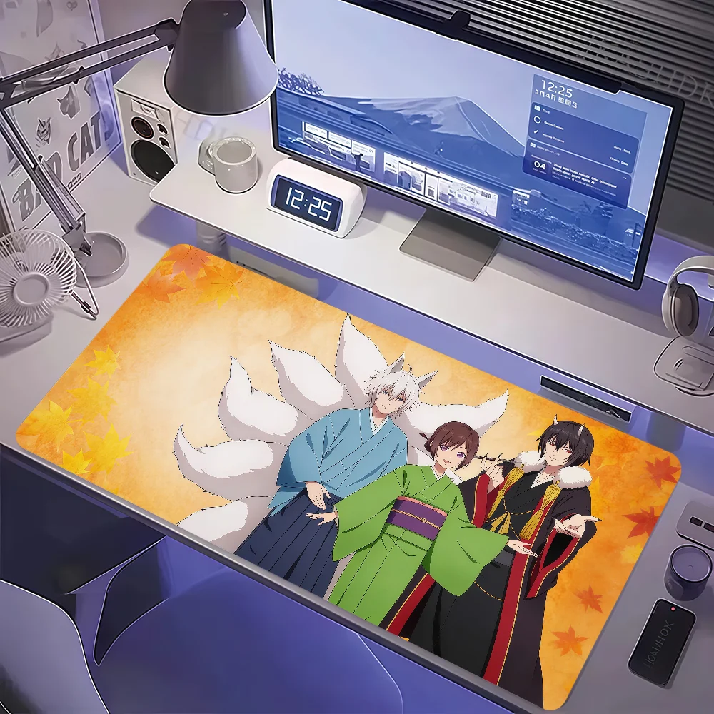 Anime Kakuriyo Bed Breakfast For Spirits Mouse Pad Large Non-slip Lockedge Desktop Computer Desk Mat Keyboard Office Student