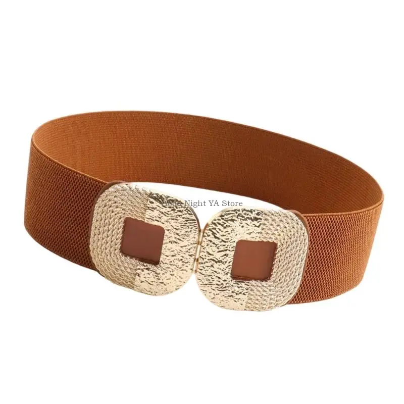 حزام خصر عريض للنساء من القماش المنسوج، حزام مشد مرن، حزام خصر مريح