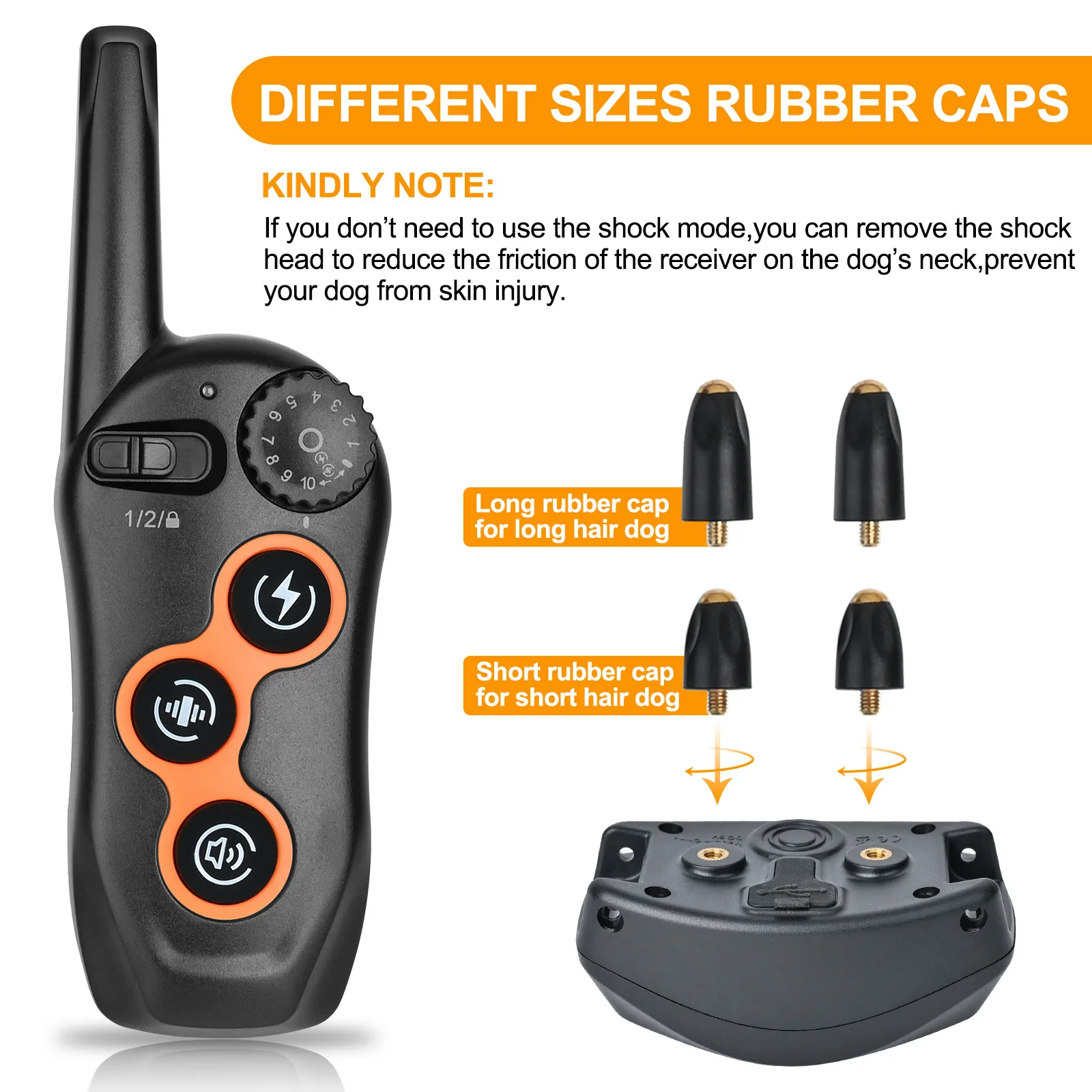 Remote control dog trainer Electronic collar 600 meters Remote control training Barking stopper Waterproof dog trainer