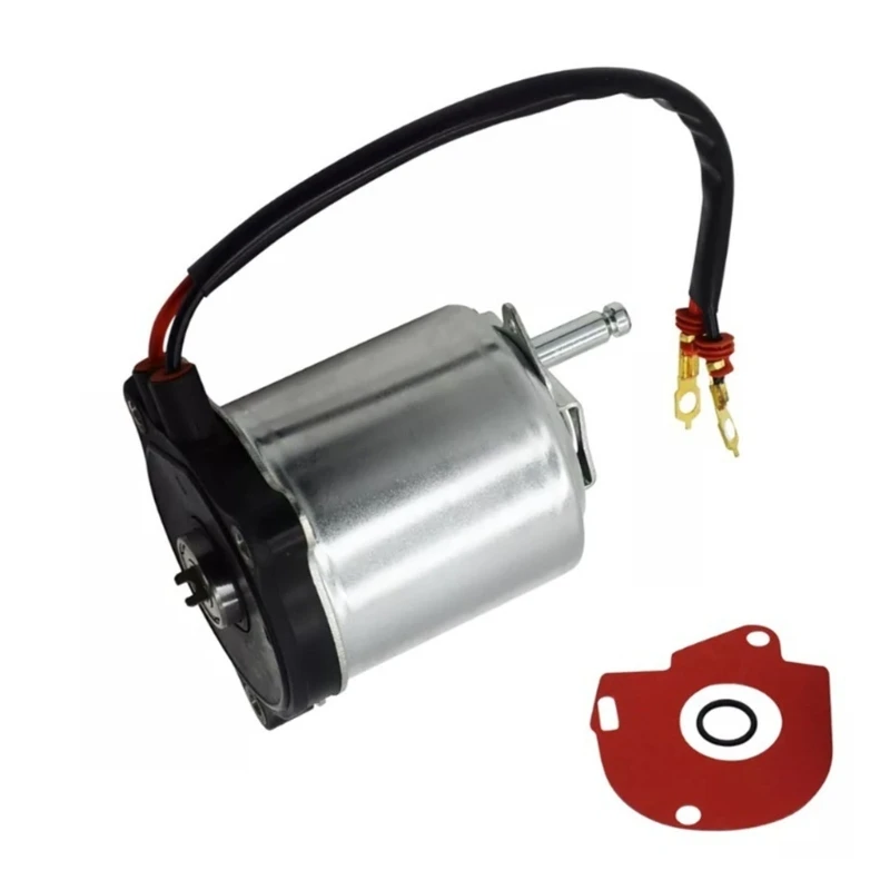 47070-48060 Brake Assist Pump Motor 47070-48020 with Cylindrical Metal Housing, Attached Leads, Mounting Plate, and Circular