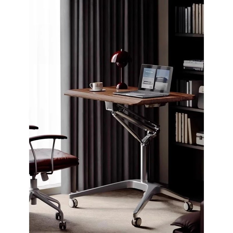 

Pneumatic lifting computer desk Standing workbench Household writing desk Small notebook Mobile desk