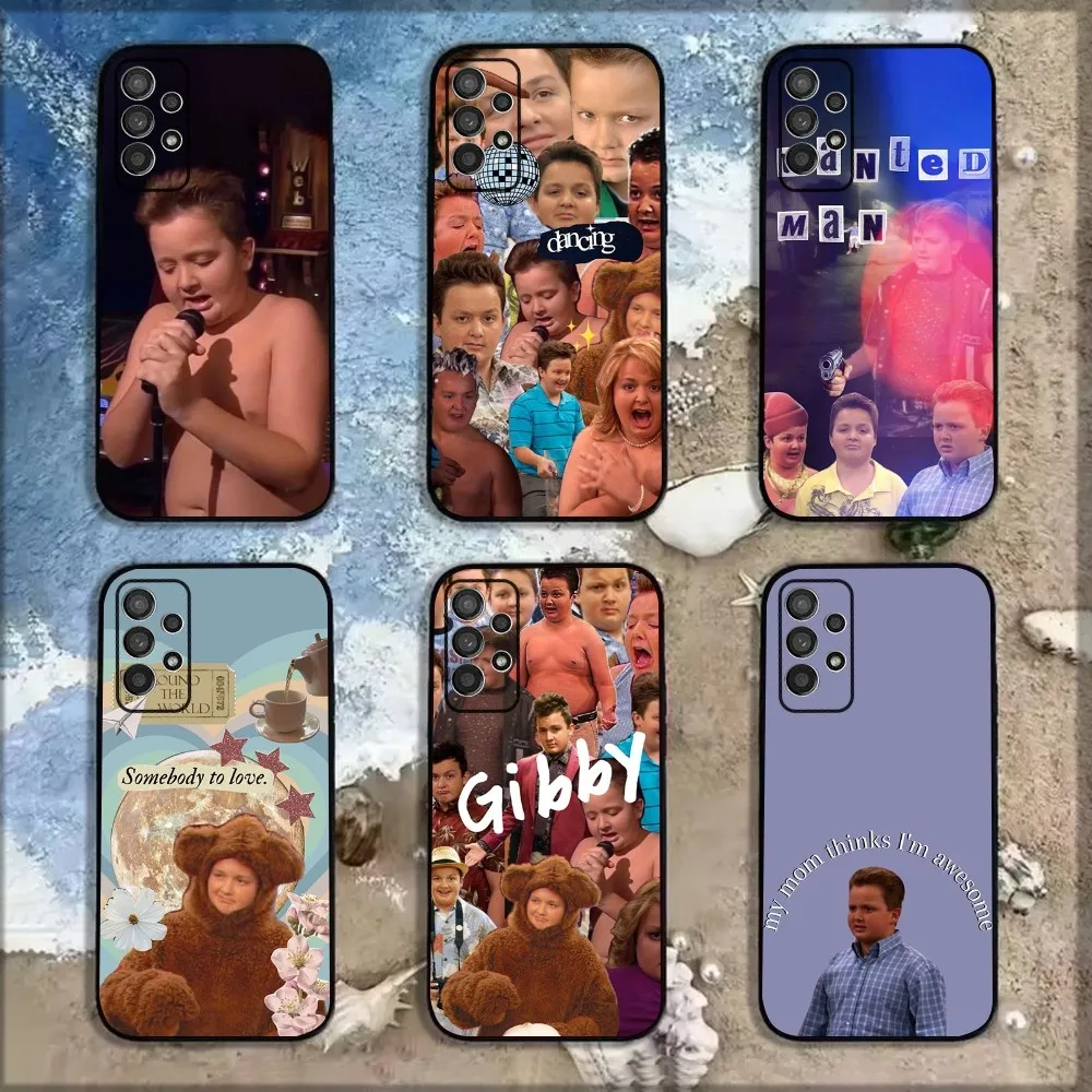 Funny Gibby S-Singing From Icarly Phone Case For Samsung Galaxy A13,A21s,A22,A31,A32,A52,A53,A71,A80,A91 Soft Black Shell