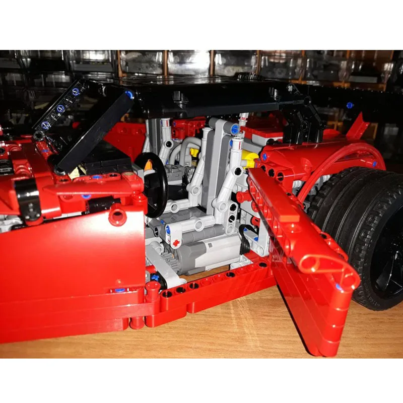 Champion Speed Cars Moc Bausteine Modulare Hot Rod Pneumatische Federung Modell Technologie Blöcke DIY Spielzeug Bau Geschenke