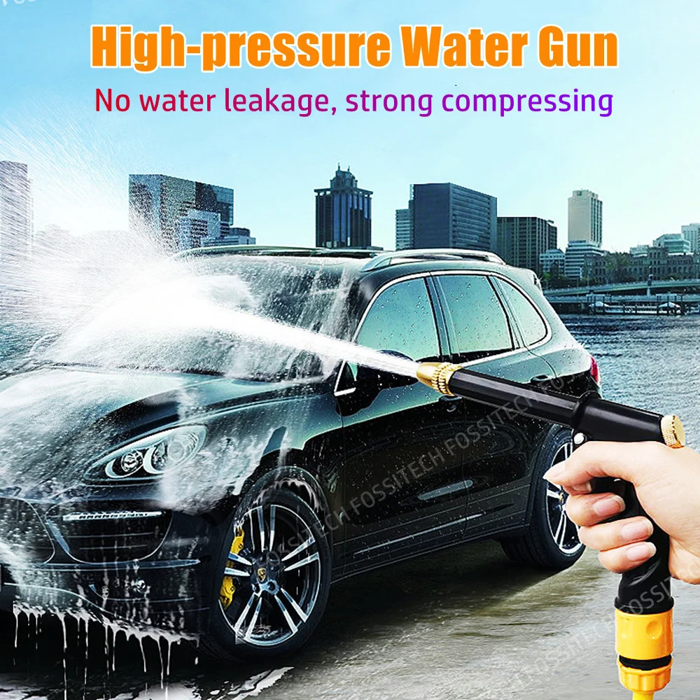 Thickened Lengthened High-Pressure Water Gun Car Wash Foam Nozzle Garden Sprinkler Watering Hose for Cleaning