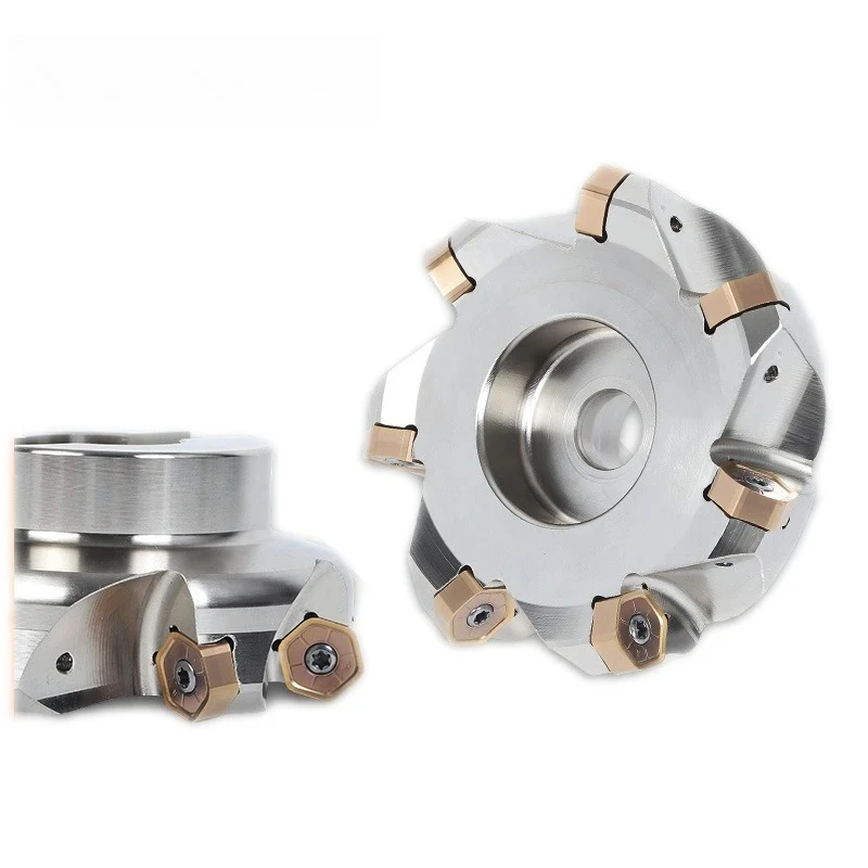 NC45HX 0906 Fast Feed Heavy Duty Milling Cutter Head, Double-sided 6-corner 12-edge CNC Tool for HNMU0906 HNMG Inserts