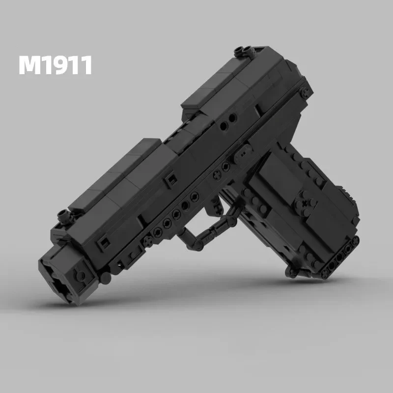 MOC CSGO M1911 Assimov Fabriek Nieuwe WW2 Bouwsteen Pistool Wapen Gemonteerd Schieten Jongen En kinderen Verjaardagscadeautjes