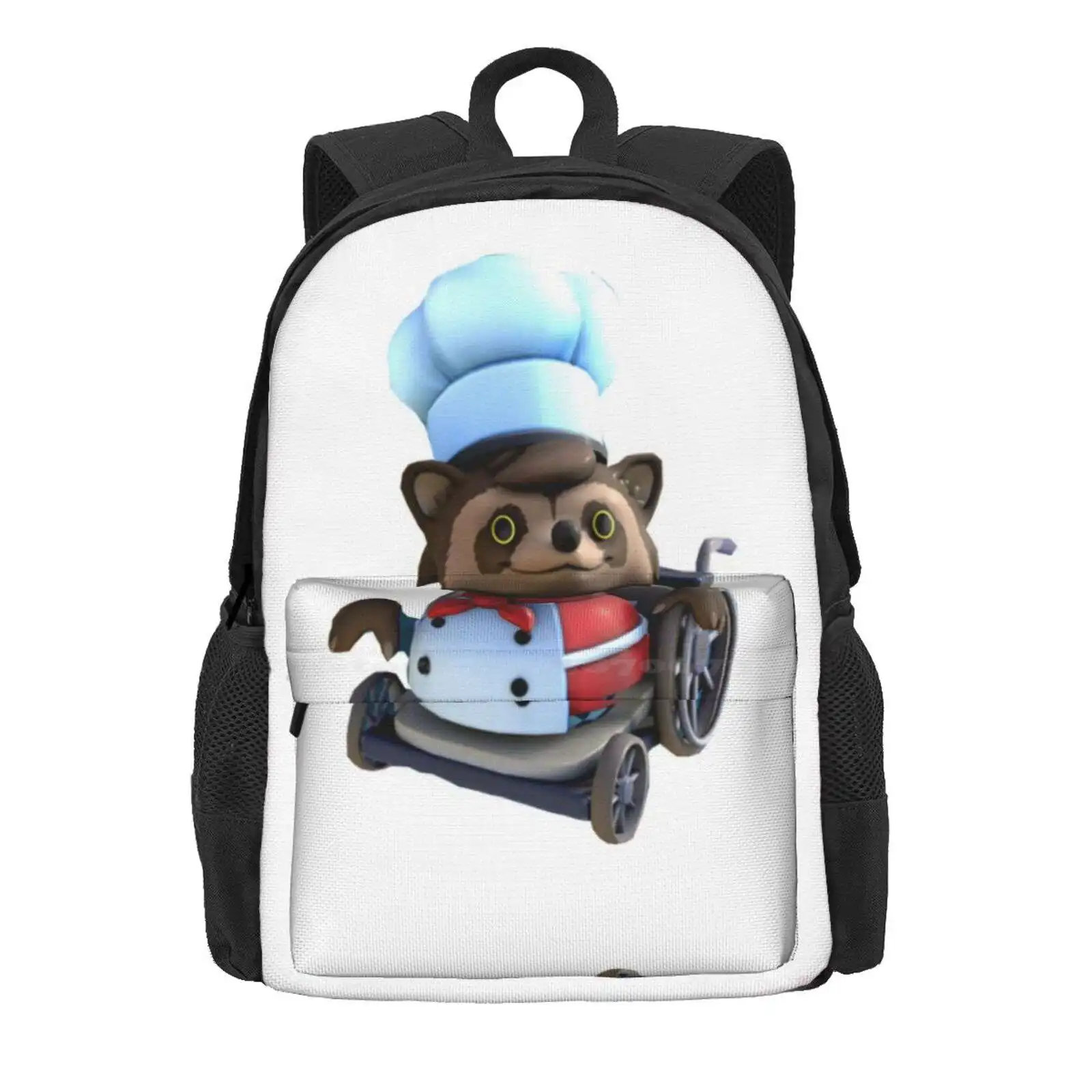 Overcooked Raccoon Hot Sale Schoolbag Backpack Fashion Bags Cooking Gourmet Fun Games Beth Waygood Chef Video Game Tomato Pc