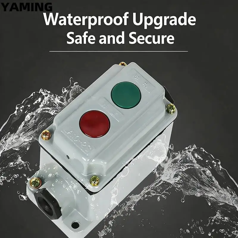 

Кнопочный переключатель Start-Stop Водонепроницаемая коробка LA10-2S LA10-3S LA10-1S Управление ВКЛ. ВЫКЛ. Литой алюминиевый корпус 1P 2P 3P