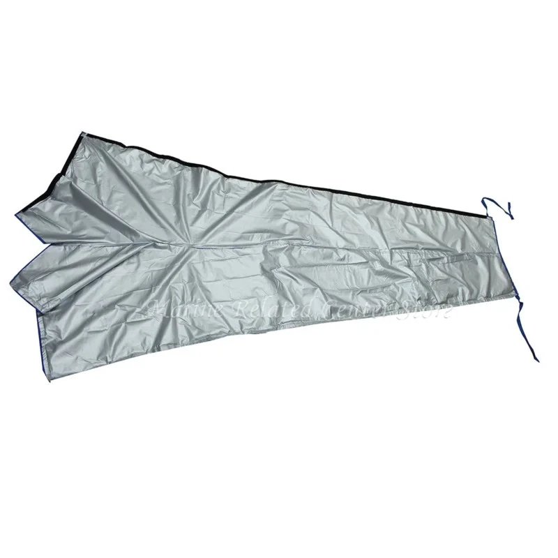 Waterproof Mainsail Boom Cover, Waterproof 600D Boat Sail Cover, 8-13ft Outdoor Booms Boat Cover Anti-Wind Cover Sunshade Cover