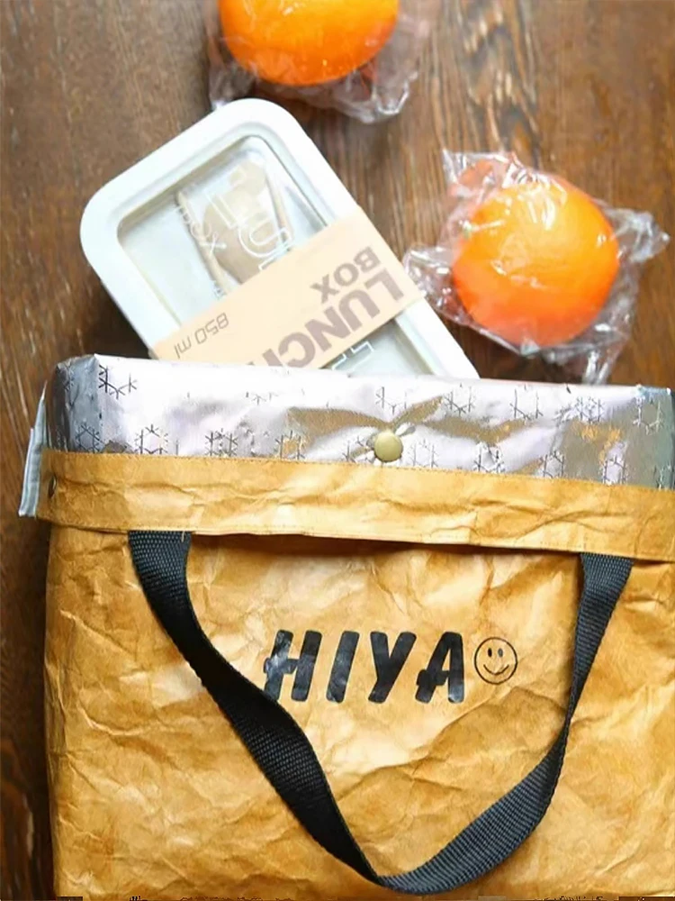 دوبونت ورقة حقيبة الغداء حقيبة عزل مقاوم للماء رشاقته الألومنيوم احباط حقيبة يد كبيرة نزهة الغداء حقيبة لطلاب مكتب العمل #2