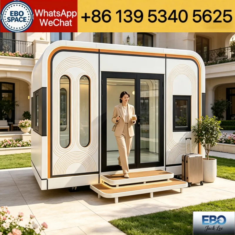 Modern Expand Shipping Container Prefab Villa Custom Interior Layout Large Balcony Sound Insulation Holiday Lodge For Scenic Spo