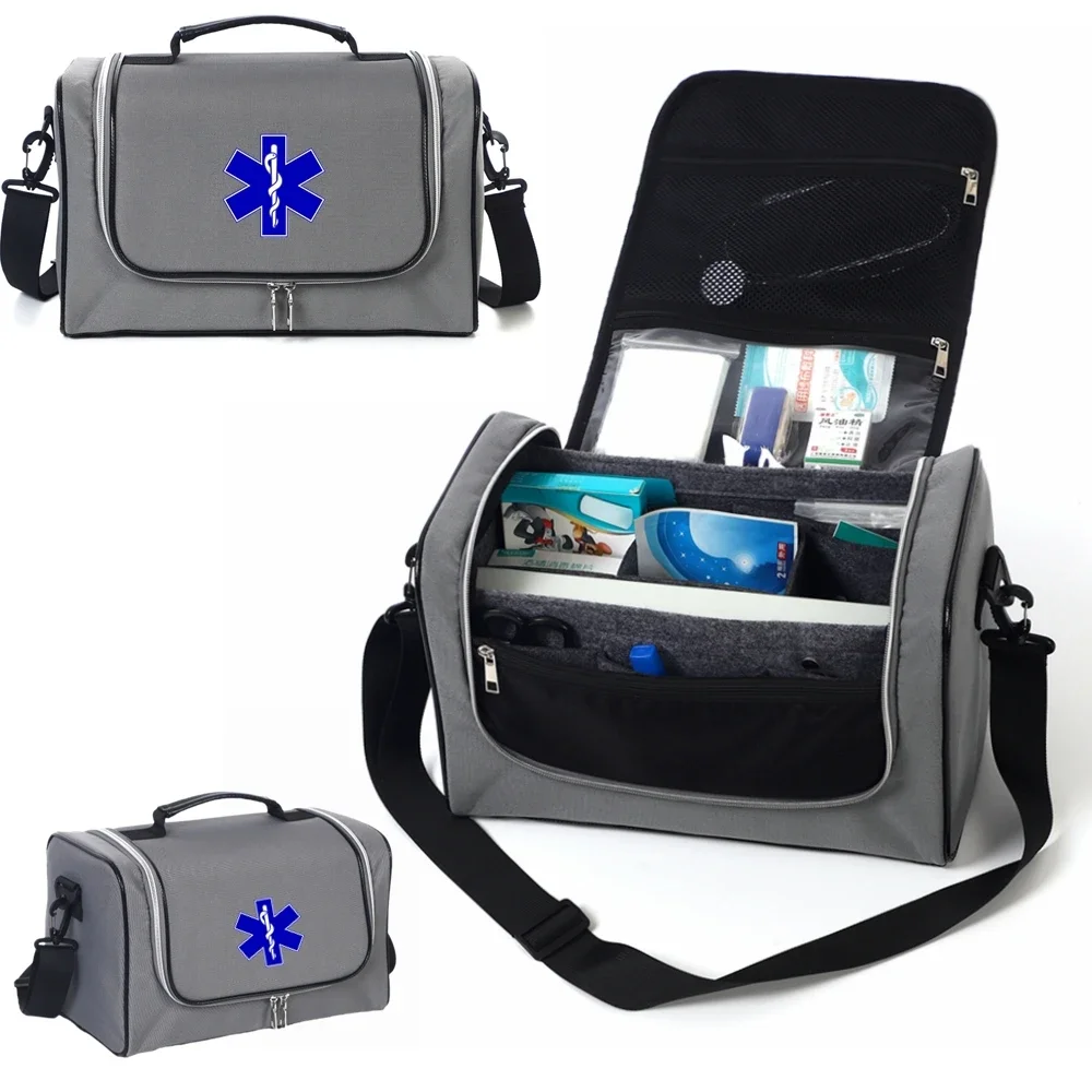 Medical Bag Emergency Bag First Aid Bag Medicine Professional Trauma Bag First Aid Carrier for Paramedics and Emergency Supplies