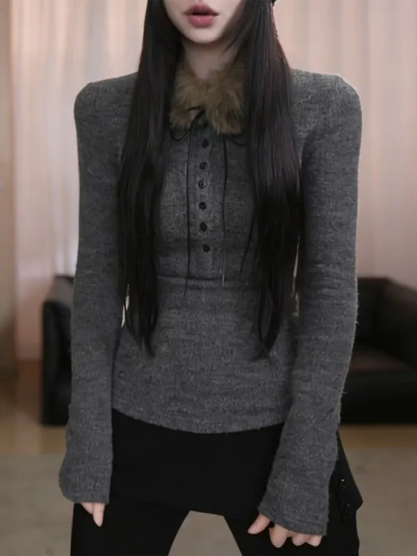 

Женская облегающая футболка больших размеров с длинным рукавом для осени и зимы, новая модель, красивая, сексуальная, базовая, для девушек