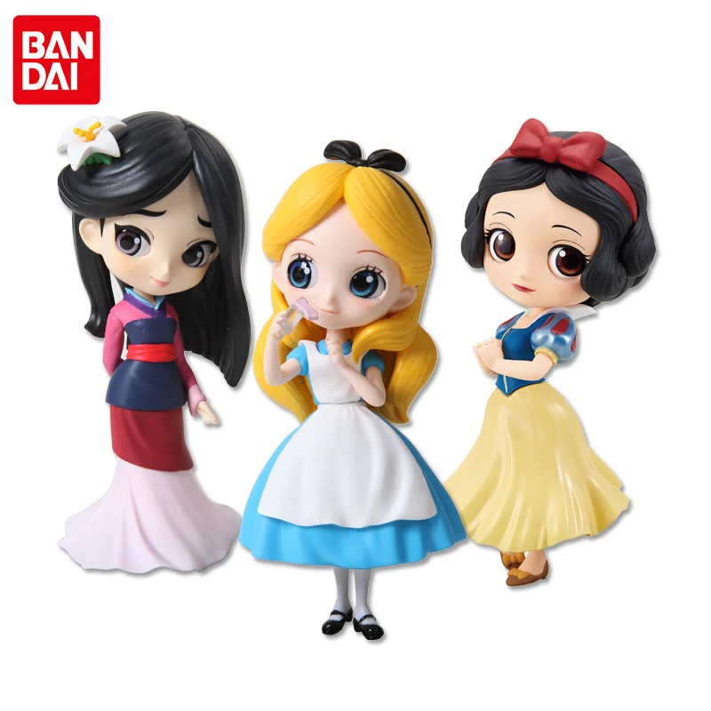 بانداي كيو بوسكيت ديزني الأميرة ارييل رابونزيل سندريلا حورية البحر آنا إلسا حسناء صوفيا سنو وايت مولان حورية البحر الشكل ألعاب أطفال