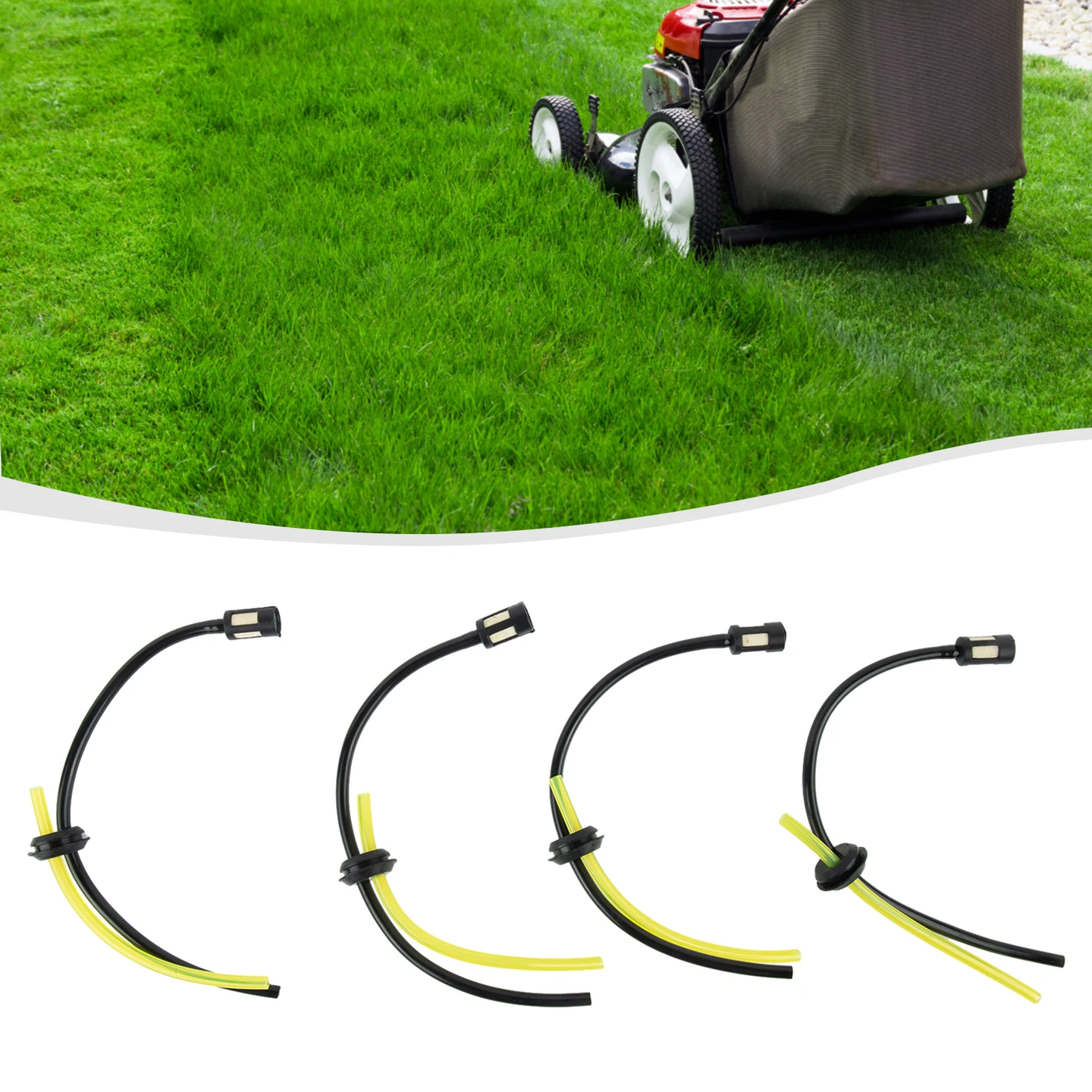 Petrol For Fuel Hose Pipe With Tank Filter Assembly & Grommet 4PCS Garden Power Tool Trimmer Brush Cutter Hose Pipe String Parts