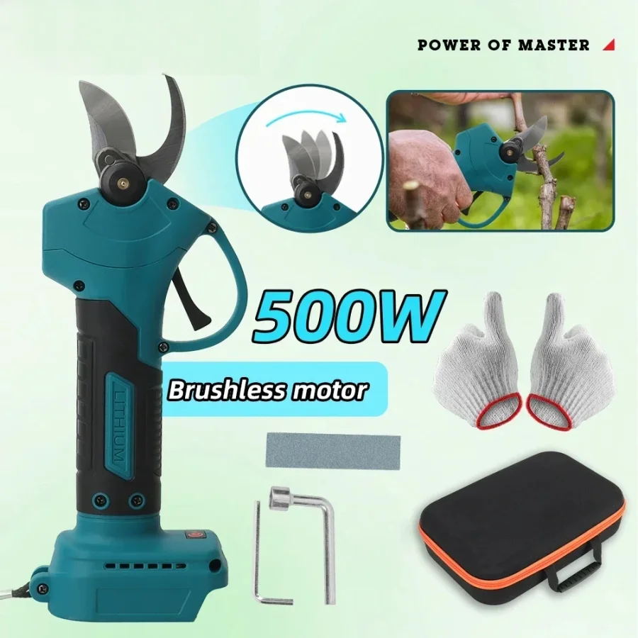 

2026 Brushless Electric Pruning Shears Garden Tool Cordless Electric Garden Scissors Fruit Tree For 18V Battery Branche Cutter