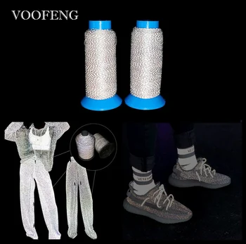 Voofeng hohe Intensität reflektieren des Garn für Stickerei Hand stricken für Kleider tasche Kappe Schnürsenkel 300 Meter RS-11RY