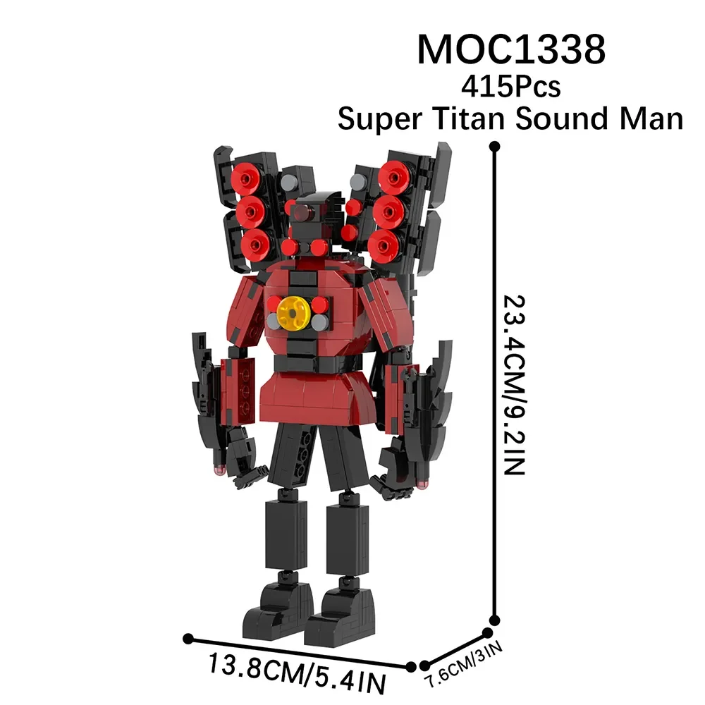 Skibidi Toilet Man Monitor Man Titan Speaker Man Titan Camera Man Titan Armed Upgrade Blocks Set Toys Gifts For Christmas Gift