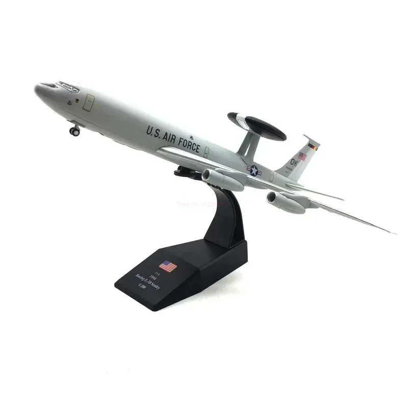 Simulation 1/200e-3 Sentry Awacs Boeing E-3 Early Warning Aircraft Alloy Aircraft Model Children\'S Toy Plane Collectibles