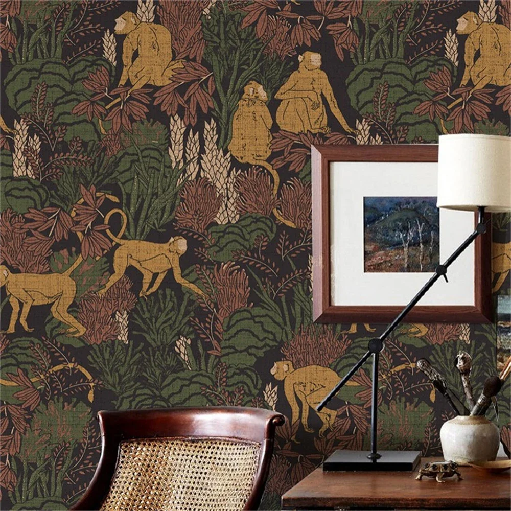 beibehang custom American tropical jungle animal wallpaper Southeast Asia wallpapers for living room bedroom wall painting mural