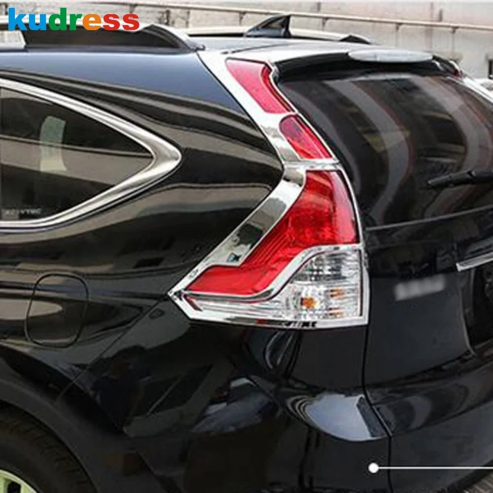 الخلفية الذيل ضوء غطاء المصباح الكسوة لهوندا CRV CR-V 2012 2013 2014 كروم سيارة الضوء الخلفي الضوء الخلفي الإطار الزخارف الملحقات