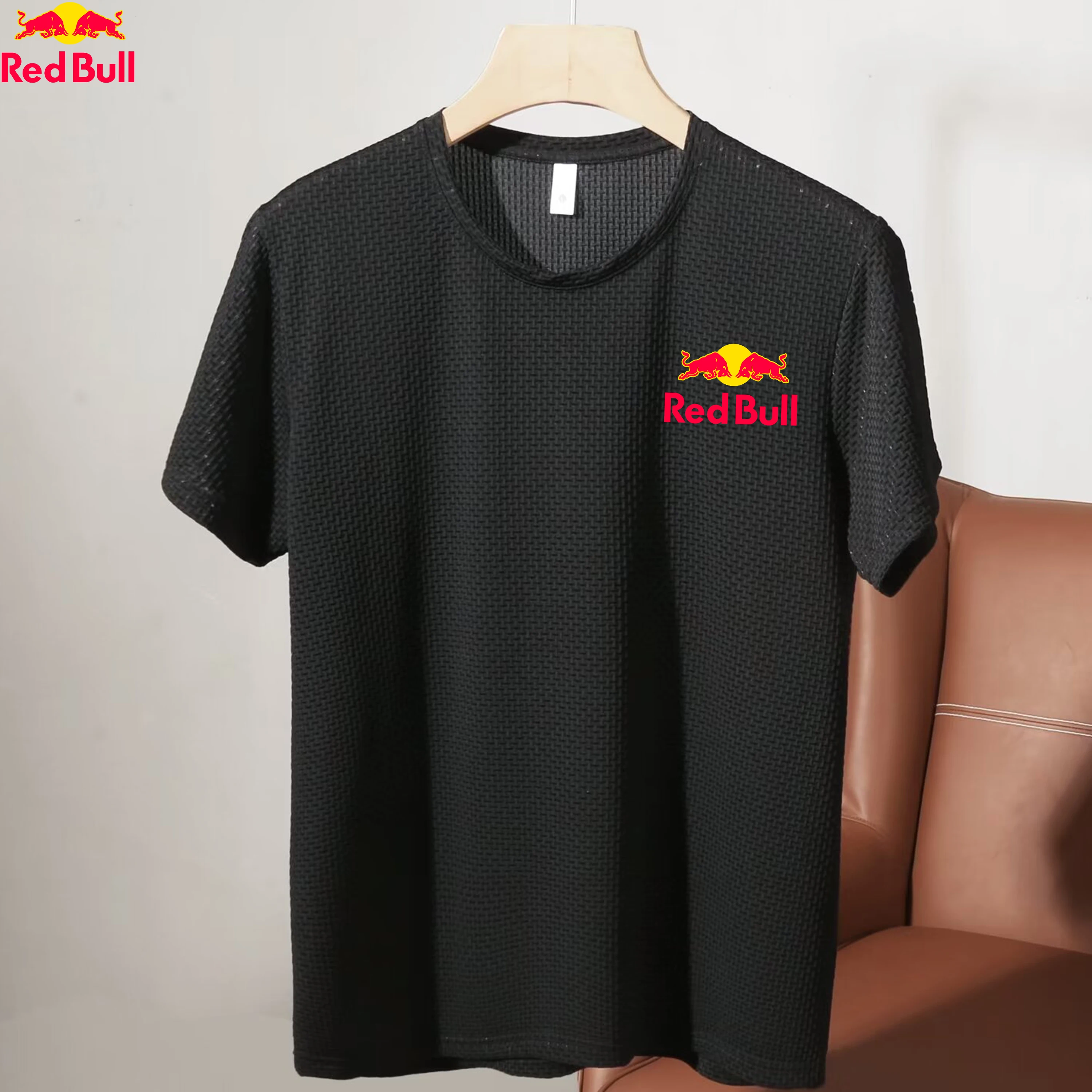New Men'S Red Bull Racing Compression Sports T-Shirt Fitness Short Sleeved Summer Quick Drying Breathable Gym Sports Jogging Top